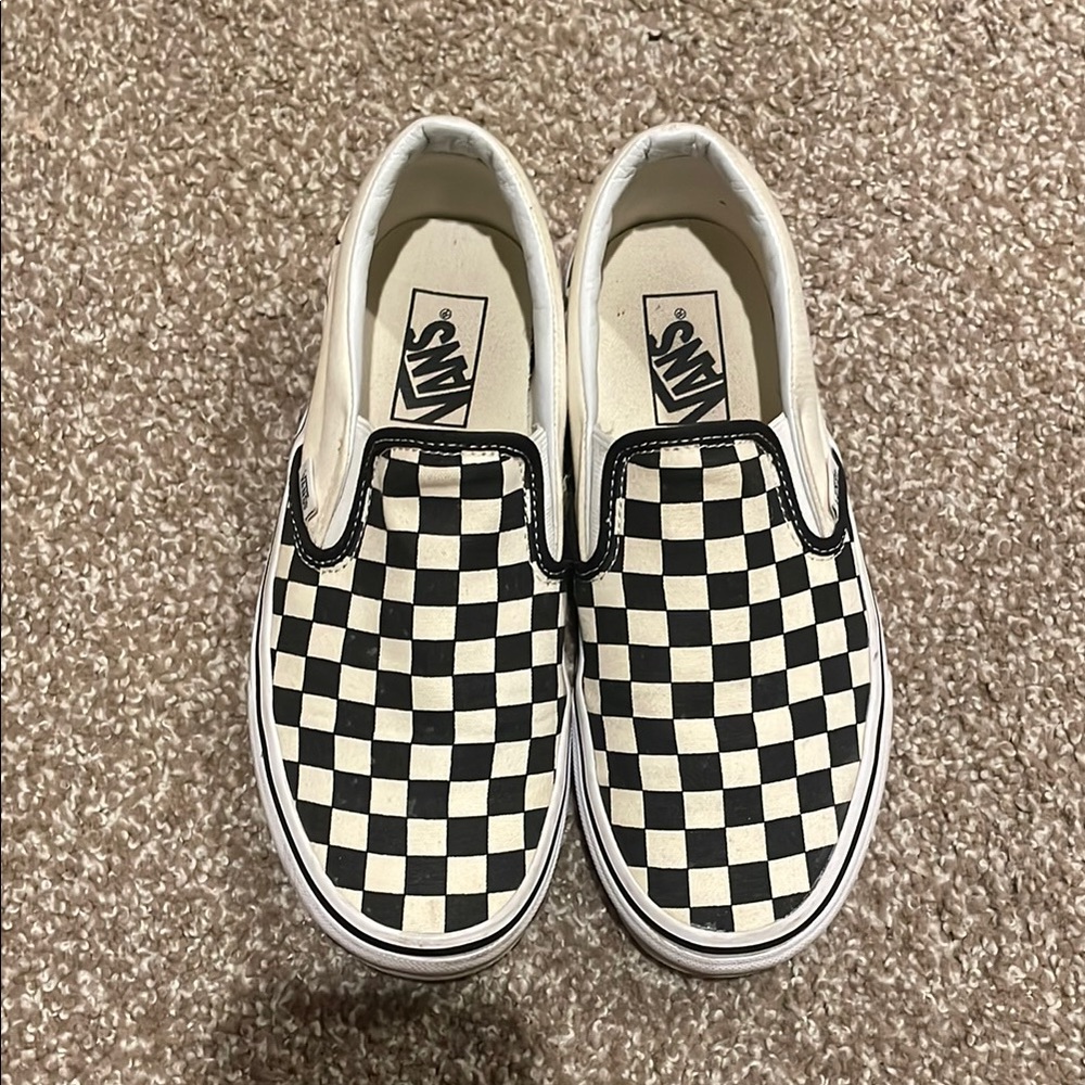 Vans Black and White Checkered Sneakers